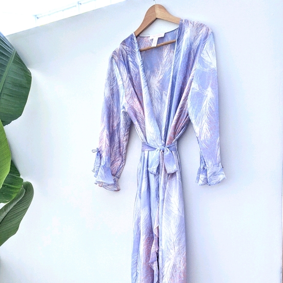 🖤 Oscar de la Renta Satin Robe - Picture 2 of 8